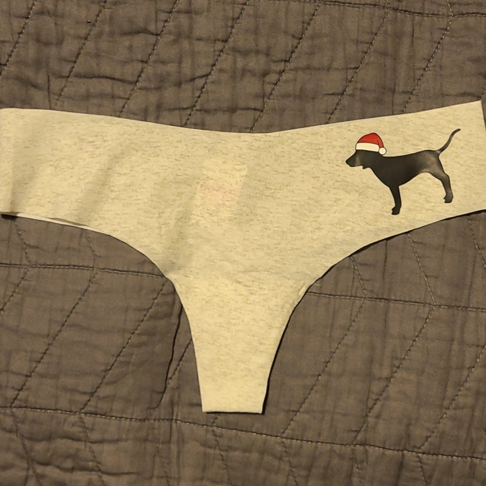 COPY - Light Grey with Marl Pattern Holiday Panty